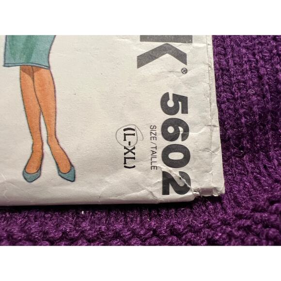 Butterick 5602 pattern sweatshirt oversized shorts skirt pants size Large - Picture 2 of 8